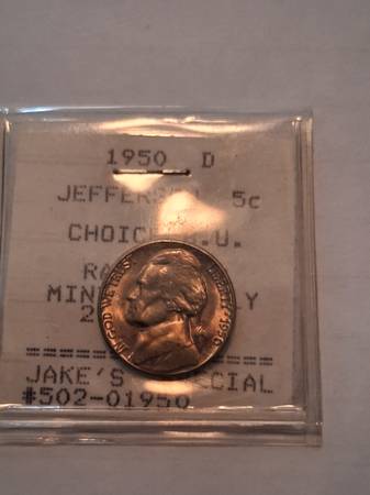 1950D Jefferson nickel 1