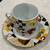 ALPINE CUISINE ESPRESSO DEMITASSE CUPS & SAUCERS ITALY SET OF 6 6 thumbnail