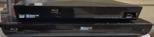 LOT of 2 Sony Blu-Ray Players with Remote Controls WiFi CHEAP 1