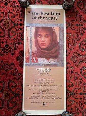 Original Rolled 1979 TESS Insert Poster, Polanski and Kinski 1