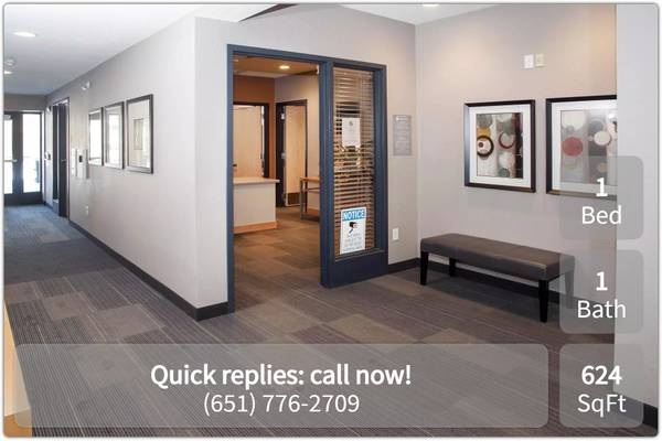 $1,435 / 1br - 624ft2 - Fix it fast! Maintenance on site will take care of you! Great service (Saint Paul)63868816097155122