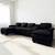 SLEEK BLACK SECTIONAL 4 thumbnail