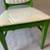 Vintage Bassett Green White Vinyl MCM Chair Mid Century 7 thumbnail