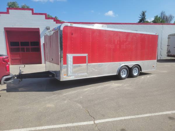 Hallmark Enclosed Trailer, Hauling Trailer, Car Hauler, Moving Truck 1