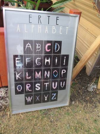 Erte Framed Print A-Z 1