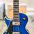 AIO Wolf WLP 750T Left-Handed Electric Guitar - Trans Blue GS-060 2 thumbnail