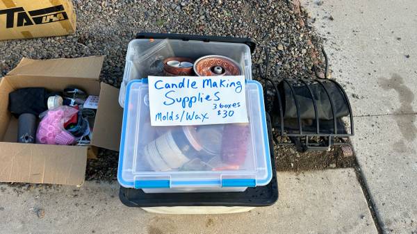 Wax candle making supplies molds colors 1