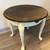 Round Solid Wood Vintage Accent Table 3 thumbnail