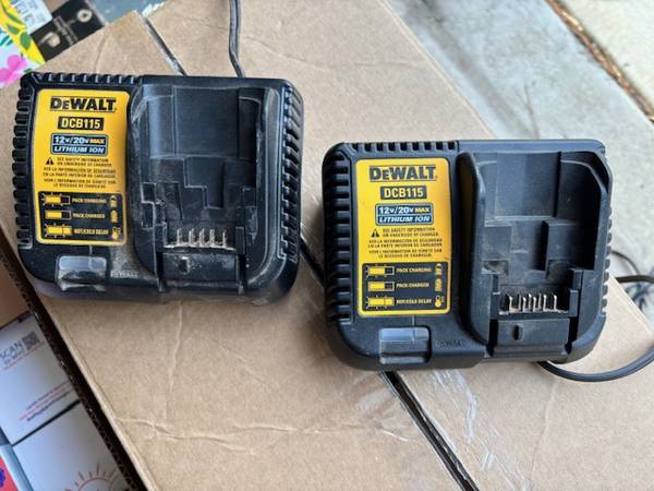 Two Dewalt Chargers 1