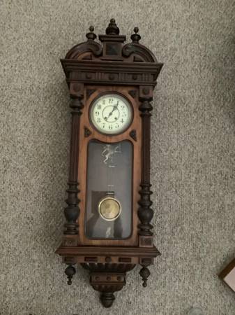 Large Antique Victorian Wall Clock 1