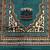 Vintage Muslim Prayer Rug, Tapestry Fringe Mosque Velvet Green, Gold - 1 thumbnail