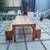 Reclaimed wooden table 8” x 40” and two benches 2 thumbnail