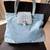 Light Blue Tote Bag purse - NEW 1 thumbnail