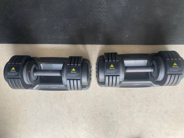 Adjustable Dumbells (Pair) up to 55lbs 1