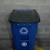 ♻️ Heavy-Duty Blue Recycling Bin w/ Lid & Wheels 2 thumbnail