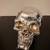 Skull Silver Tone - Gothic Skull Decorative Figurine Skull Shiny 1 thumbnail