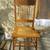 VINTAGE PRESSED BACK OAK LEAF COLONIAL STYLE " FEATHERBACK" CHAIR 4 thumbnail