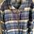NWT Chaps Denim Full-Zip LS 100% Cotton Blue Black White Plaid Shirt 6 thumbnail