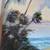 Seaside Painting of Palms by Artist Christine Holder. Best offer! 2 thumbnail