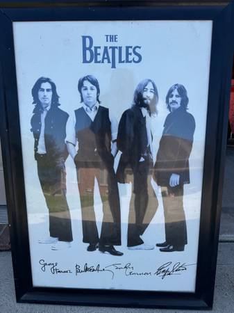 Beatles signed poster 1