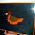 MOSAIC DUCK PICTURE vintage Painting Shiny Wood Table Tray Decoration 5 thumbnail
