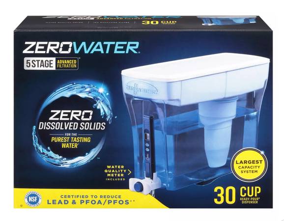 ZeroWater 30 cups- BRAND NEW SEALED 1