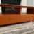 burnt orange TV / media stand with drawers and cubby shelves 2 thumbnail