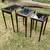 Elegant 3 Piece Set Of Mahogany And Glass Nesting Tables 3 thumbnail