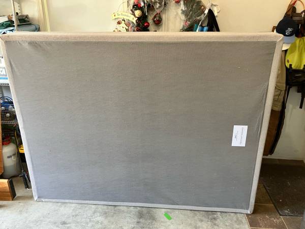 Solid Oak queen size bed frame 1