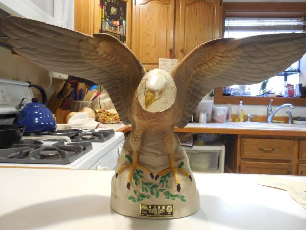 EAGLE BEAM DECANTER WITH ORIGINAL BOX AND PAPERWORK 1