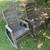 4x Patio Outside Stacking Resin Frame Rocking Chair Seat 2 thumbnail