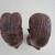 Vtg African Tribal Folkart Hand Carved Man & Woman Signed Wooden Busts 6 thumbnail