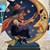 Halloween - Witch Riding Broom Towards Moon Decoration 1 thumbnail