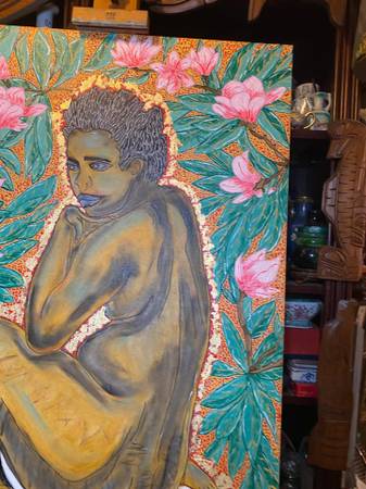 Original Contemporary Impressionist Large Painting Oil On Canvas Portr 1