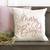 Christmas Pillow Cover. Merry & Bright cursive. 17" x 17" cover. 2 thumbnail