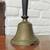 Antique heavy School Bell 10" Brass Wood Handle Unique Chip in Brass 1 thumbnail