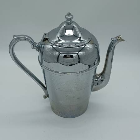 Mid-Century Cromwell Silver MFG Coffee/Tea Pot with Chromium Finish 1