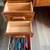 Solid Oak Roll-Top Desk with Hutch & Coordinating Locking File Cabinet 3 thumbnail
