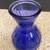 COBALT BLUE GLASS VASE 2 thumbnail