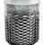 LARGE 7" Textured Designer Glass Hurricane Vase Candle Holder Planter 5 thumbnail