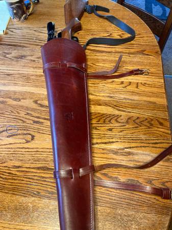 Rifle scabbard for saddle 1
