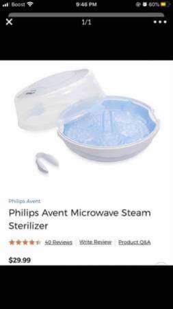 Philips avent bottle steamer 1