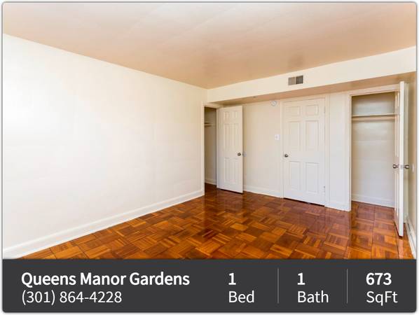 $1,575 / 1br - 673ft2 - Now showing! Gorgeous 673 Sq Ft 1 bed, 1 bath! Wonderful deal! (Mount Rainier - Near Washington DC)64040192850307121