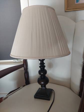 Table Lamp with Silk Shade 1