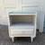 Vintage side table with glass top 1 thumbnail
