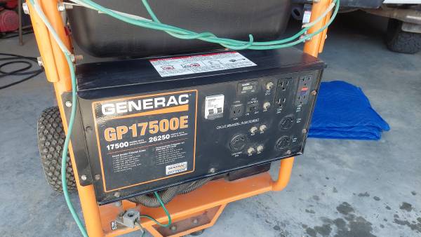 Generac GP 17.5 KW w/26250 Surge Watts - $3300 1
