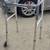 Drive Medical Height Adjustable 2-Button Folding Walker with Wheels 4 thumbnail