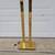 Hollywood Regency Heavy Brass and Glass Floor Lamp 12 thumbnail
