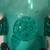 10 Pre WWII Blown Bluish Green Glasses w/ Applied Prunts 3 thumbnail