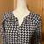 Mud Pie ladies small Houndstooth print top 2 thumbnail